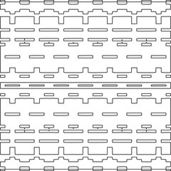 Stylish texture with figures from lines.Abstract geometric black and white pattern for web page, textures, card, poster, fabric, textile. Monochrome graphic repeating design. 