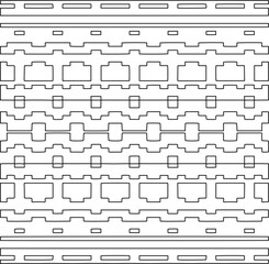 Stylish texture with figures from lines.Abstract geometric black and white pattern for web page, textures, card, poster, fabric, textile. Monochrome graphic repeating design. 