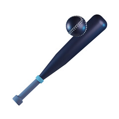 Baseball Bat 3D Icon