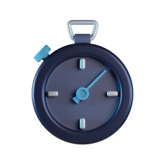 Stopwatch 3D Icon