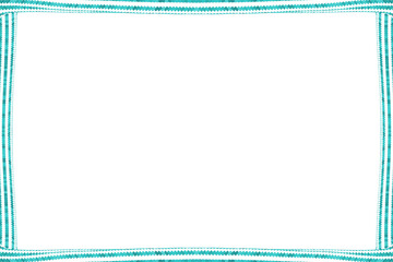 水色の網目のようなフレーム素材(透過)