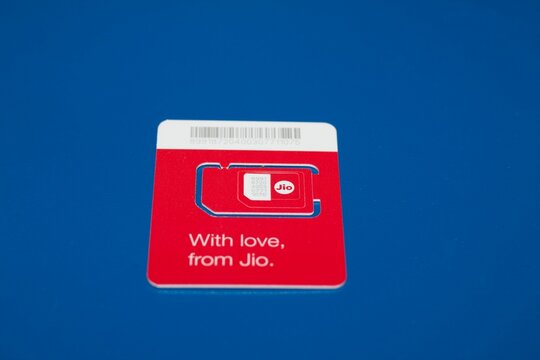 Jio SIM With Every JioFi or 4G Smartphone Background for text