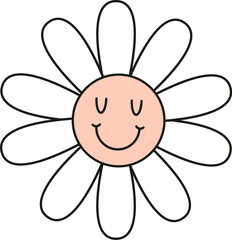 Fototapeta premium Smiling Flower Character
