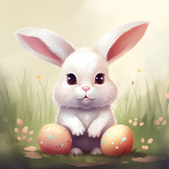 Cute easter bunny