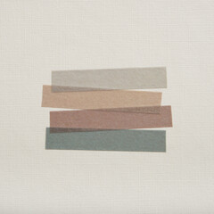 Set of multicolor paper sticky tape for text on a textured background