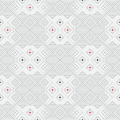 Vector seamless pattern. Modern stylish texture. Monochrome, linear abstract background.