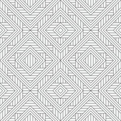 Vector seamless pattern. Modern stylish texture. Monochrome, linear abstract background.