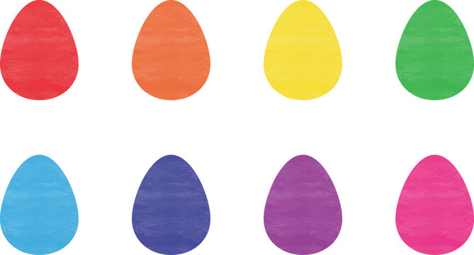 set of easter eggs vector image