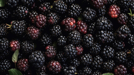 blackberries and berries created with Generative AI technology