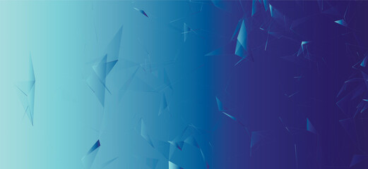 Colored polygonal space. Connection dots and lines structure. Digital background. Triangular futuristic business wallpaper. Data technology. 3d rendering. Vector Illustration