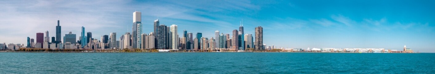 Fototapeta na wymiar Panoramic view of the city of Chicago