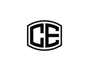 CE Logo design vector template