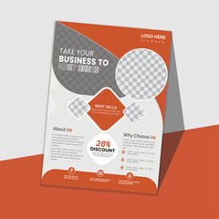 Creative modern Corporate business Flyer.Business Flyer Corporate Flyer Template Geometric shape Flyer Circle Abstract Colorful concepts
vector template in A4.