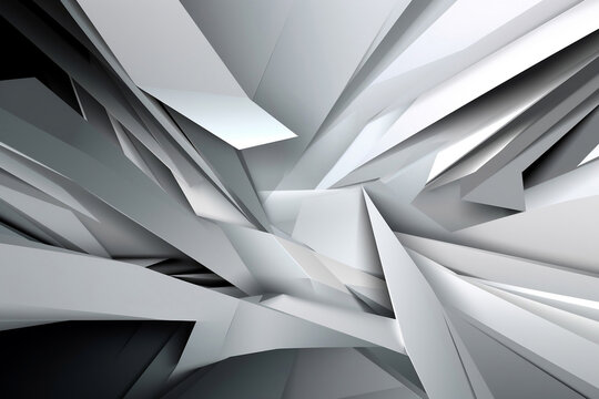 Dark white abstract modern background. AI Generated © pavlofox