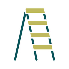 Garden stairs, stepladder isolated vector icon