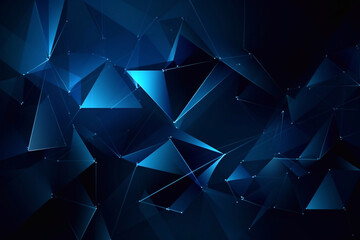 Dark blue abstract modern background. AI Generated