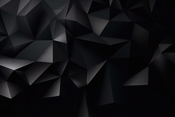 Dark black abstract modern background. AI Generated