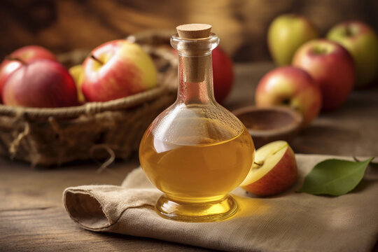 apple cider vinegar. AI Generated