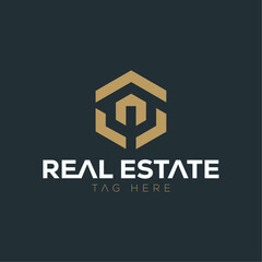 Real estate , construction letter mark logo design