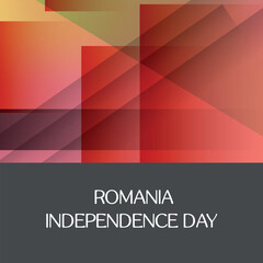  Romania Independence Day . Design suitable for greeting card poster and banner