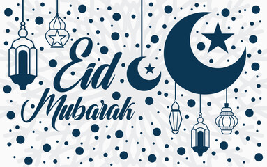 Fototapeta premium Islamic eid festival greeting card background