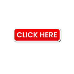 click here transparent button icon template, click here red design template