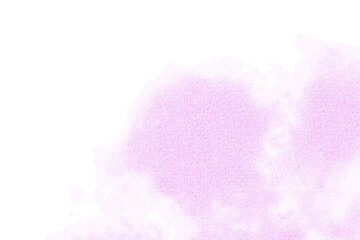 ピンク色の水彩模様のフレーム素材(透過)