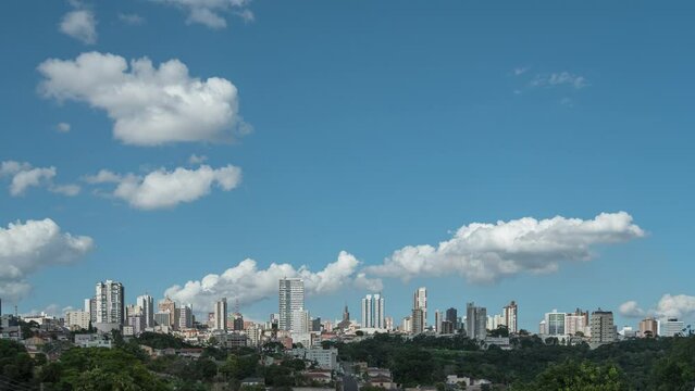 Time lapse of clouds movement over Ponta Grossa city, PR, Brazil