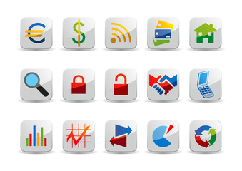 Set di Icone Banking