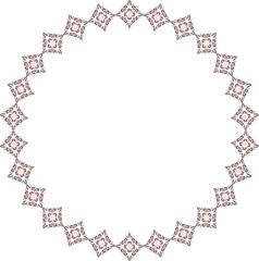 Tribal vintage border frame design. Decorative vector illustration.