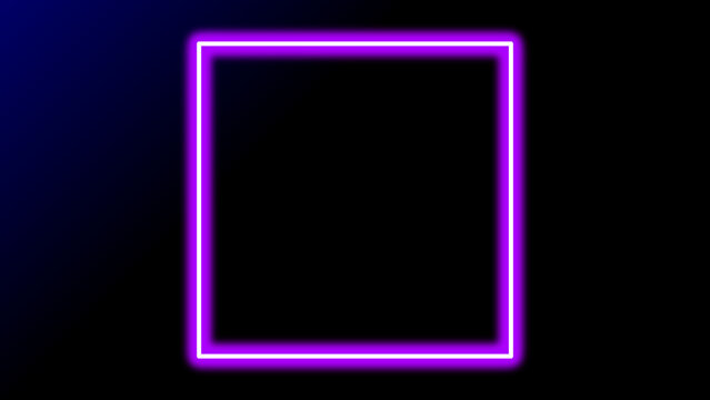 Basic shape Rectangle, triangle, circle Neon Futuristic sign frame colourful vector transparent file wallpaper	
