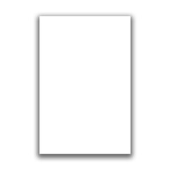 Blank vertical sheet of paper illustration isolated. White sheet of paper