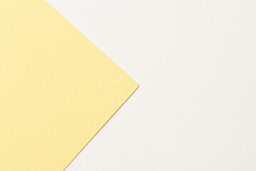 Rough kraft paper background, paper texture yellow white colors. Mockup with copy space for text