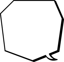 Shadow comic speech bubble. Idea box 