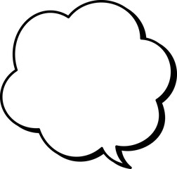 Shadow comic speech bubble. Idea box 