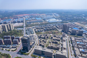 Naklejka na ściany i meble Power Valley Industrial Park, High-tech Zone, Zhuzhou City, China