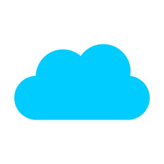 Obraz premium Blue Cloud Icon