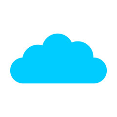 Obraz premium Blue Cloud Icon