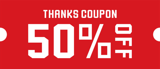 割引クーポンのイラスト