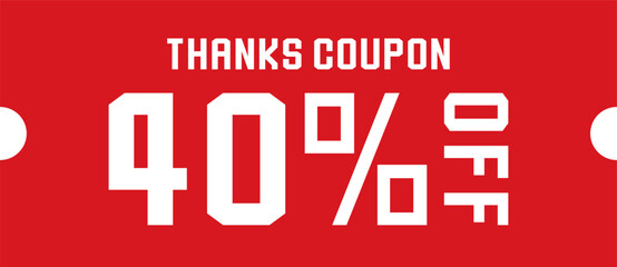 割引クーポンのイラスト