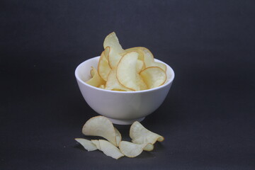 Cassava chips are foods made from thinly sliced ​​cassava and then fried in cooking oil....