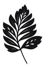 vector illustration of minimal logo of a leaf