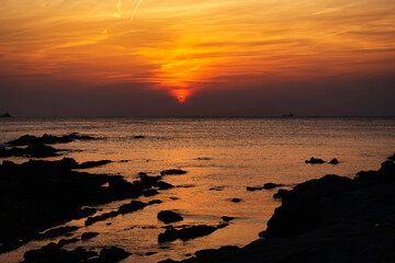 房総須崎の夕焼け