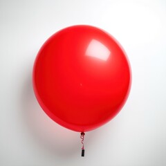 red balloon isolated on white