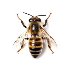 bee on white background
