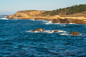 Rock Formations and Ocean at Point Lobos State Natural Reserve