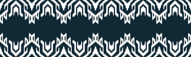 Ikat Ethnic Seamless Pattern Design in tribalt vertical. Geomatirc tribal vector texture. Figure tribal embroidery. backgroud Vector illustration EP.48