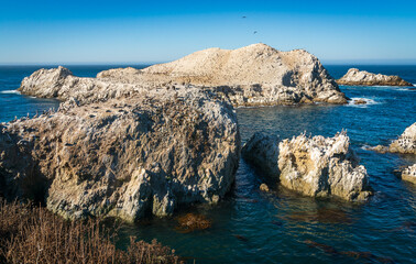 Rock Formations and Ocean at Point Lobos State Natural Reserve