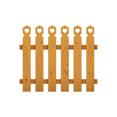 Wooden fence, farm, ranch and garden palisade