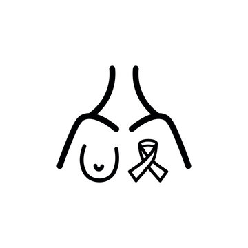 recommend clip art: breast cancer prevention icon